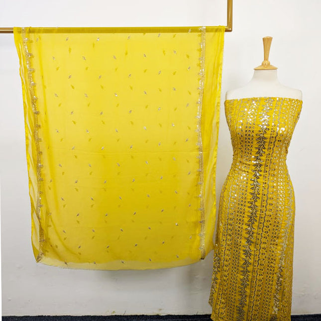 Fancy Chiffon with Sitara Work 2PC Unstitched