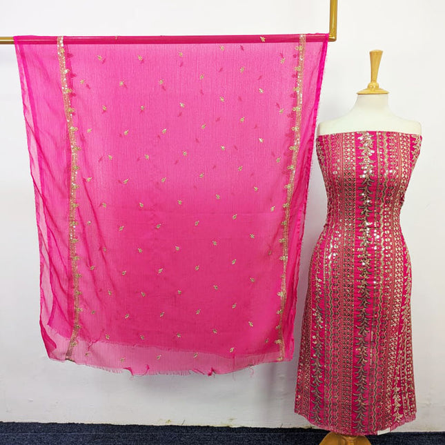 Fancy Chiffon with Sitara Work 2PC Unstitched