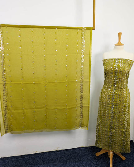 Fancy Embroidered Sitara Work Chiffon  2 pc Unstitched