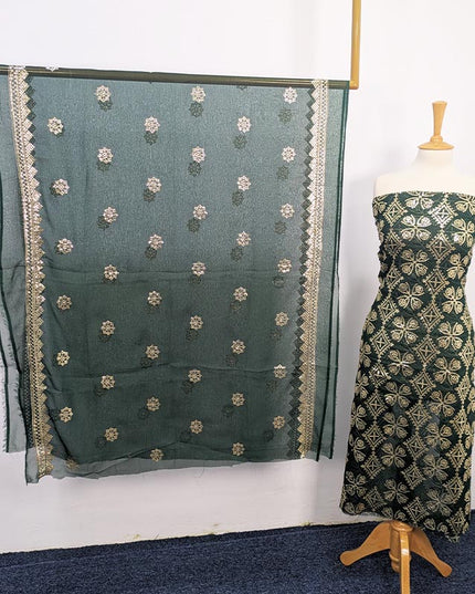 Fancy Embroidered Sitara Work Chiffon  2 pc Unstitched