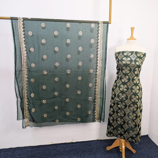 Fancy Embroidered Sitara Work Chiffon  2 pc Unstitched