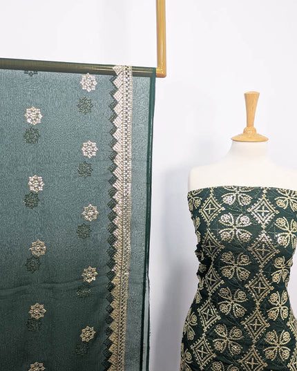 Fancy Embroidered Sitara Work Chiffon  2 pc Unstitched