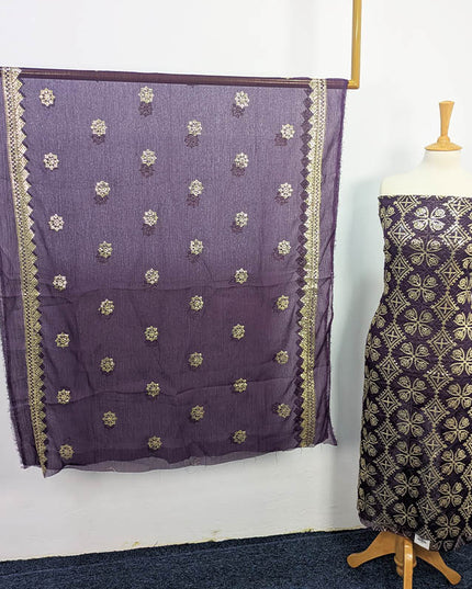 Fancy Embroidered Sitara Work Chiffon  2 pc Unstitched
