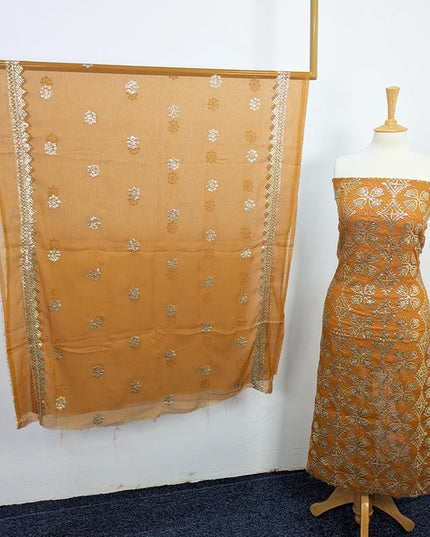 Fancy Embroidered Sitara Work Chiffon  2 PC Unstitched