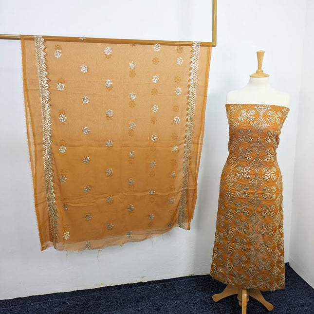 Fancy Embroidered Sitara Work Chiffon  2 PC Unstitched