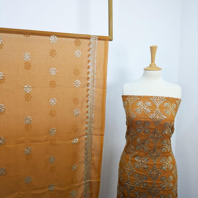 Fancy Embroidered Sitara Work Chiffon  2 PC Unstitched