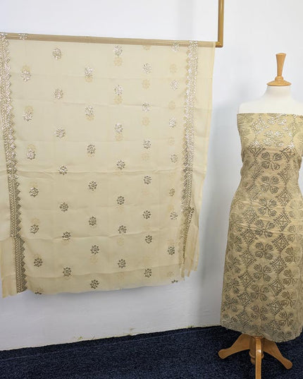Fancy Embroidered Sitara Work Chiffon  2 pc Unstitched