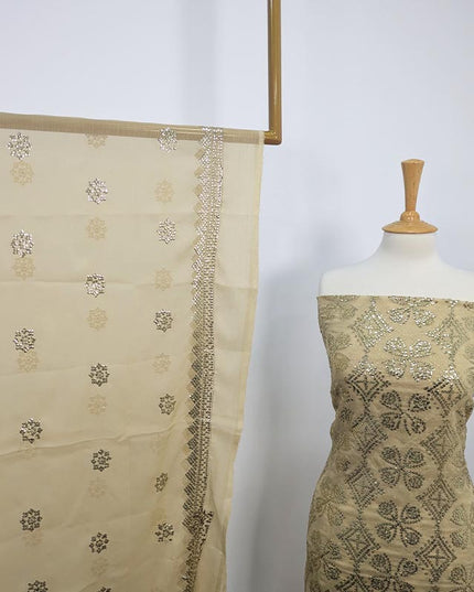 Fancy Embroidered Sitara Work Chiffon  2 pc Unstitched