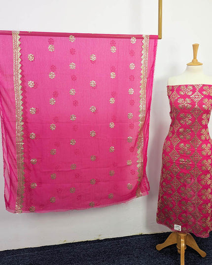 Fancy Embroidered Sitara Work Chiffon  2 pc Unstitched