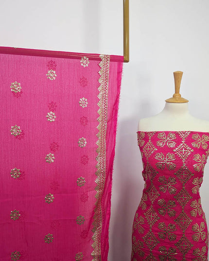 Fancy Embroidered Sitara Work Chiffon  2 pc Unstitched