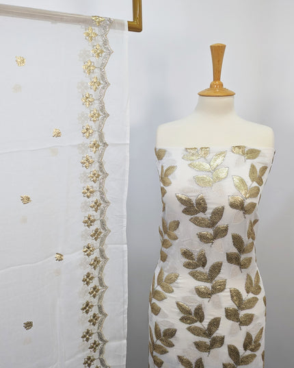 Fancy Chiffon with Embroidered Sitara  Work