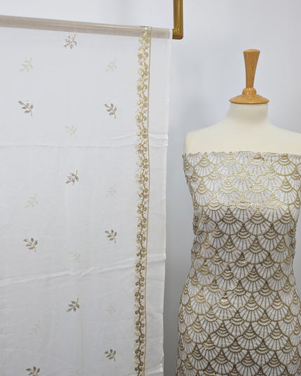 Fancy Chiffon with Embroidered Sitara  Work