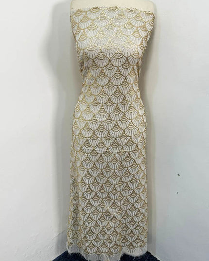 Fancy Dyeable Bamber Chiffon with Front Back Full Jaal Sitara Work