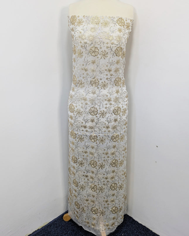 Fancy Chiffon with Embroidered Sitara  Work