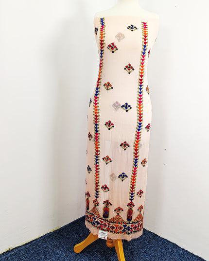 Embroidered China Crinkle with Gullasitta work