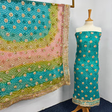 Load image into Gallery viewer, Handmade Pure China Crinkle Gotta+Chunri Work
