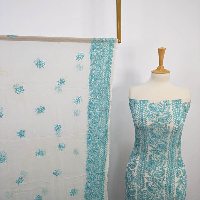 Handmade Pure China Crinkle 2 pc Unstitched