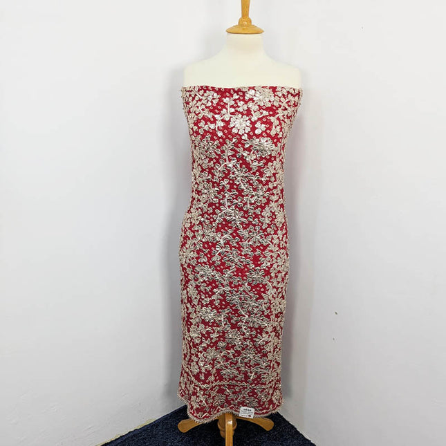 Handmade Pure Crinkle Chiffon Gotta Work With Chunri (Tie & Dye) Dupatta