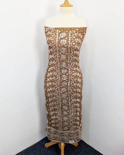 Handmade Pure Crinkle Chiffon Gotta Work With Chunri (Tie & Dye) Dupatta