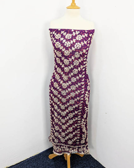 Handmade Pure Crinkle Chiffon Gotta Work With Chunri (Tie & Dye) Dupatta