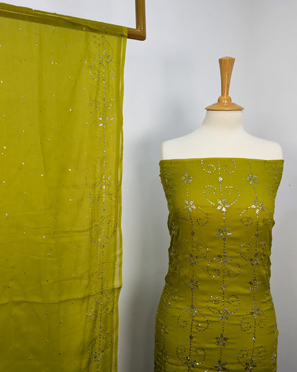Embroidered Chiffon With Mukesh Work