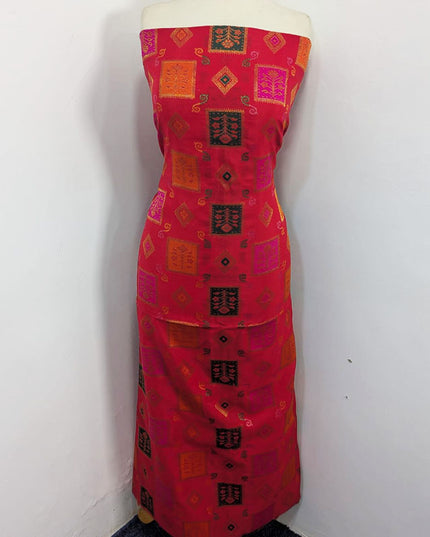 Indian Banarasi Work Silk Shirt Dupatta 2PC Unstitched