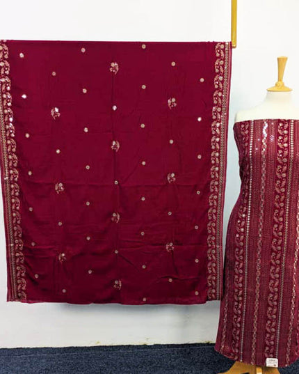Premium Embroidered Velvet 3PC Unstitched