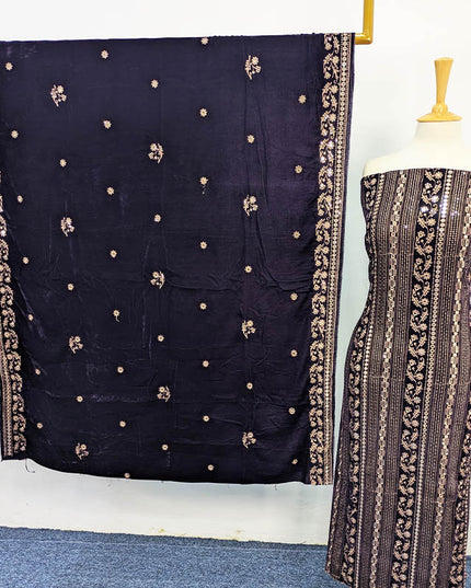 Premium Embroidered Velvet 3PC Unstitched