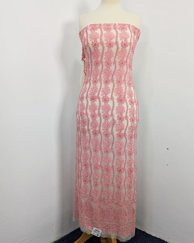 China Crinkle Embroidered & Shadow work