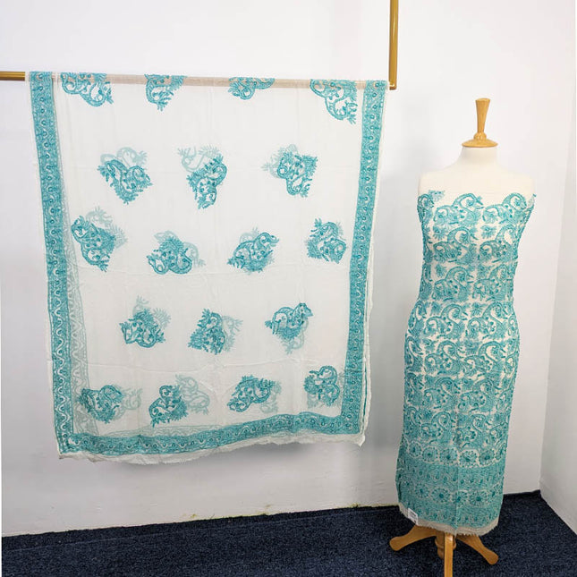 Handmade Pure China Crinkle 2 pc Unstitched
