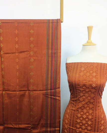 Fancy Embroidered Karandi 3Pc Unstitched