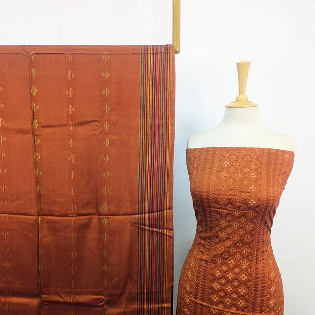 Fancy Embroidered Karandi 3Pc Unstitched