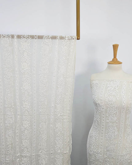 Handmade Dyeable Tarkashi Shadow Work 2pc Unstitched