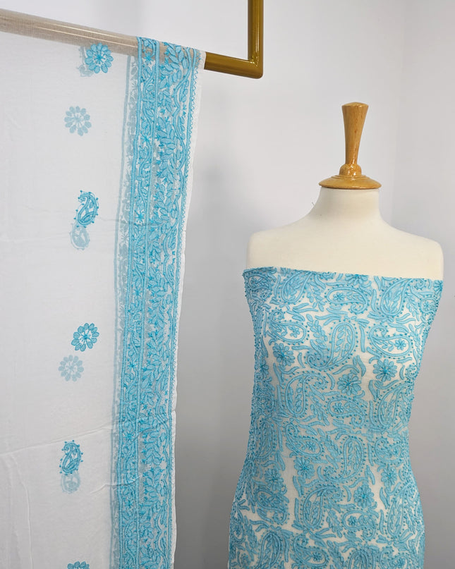 China Crinkle Embroidered and  Shadow work