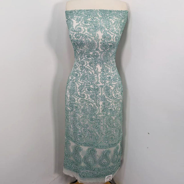 Handmade Pure China Crinkle with Chikankari Full Jaal Work 2pc (Dyeable)