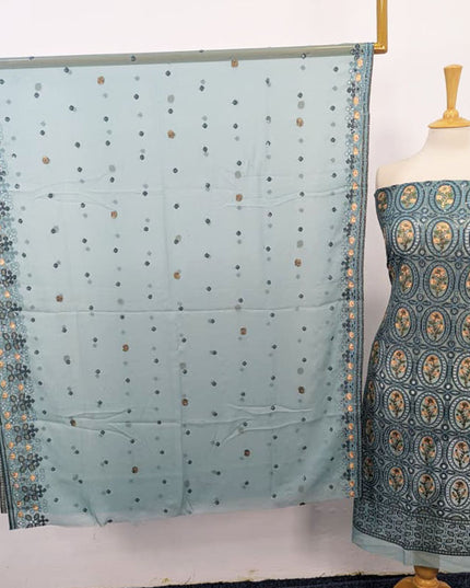 Embroidered Chiffon With Chikankari Full Jaal Work 2PC Unstitched