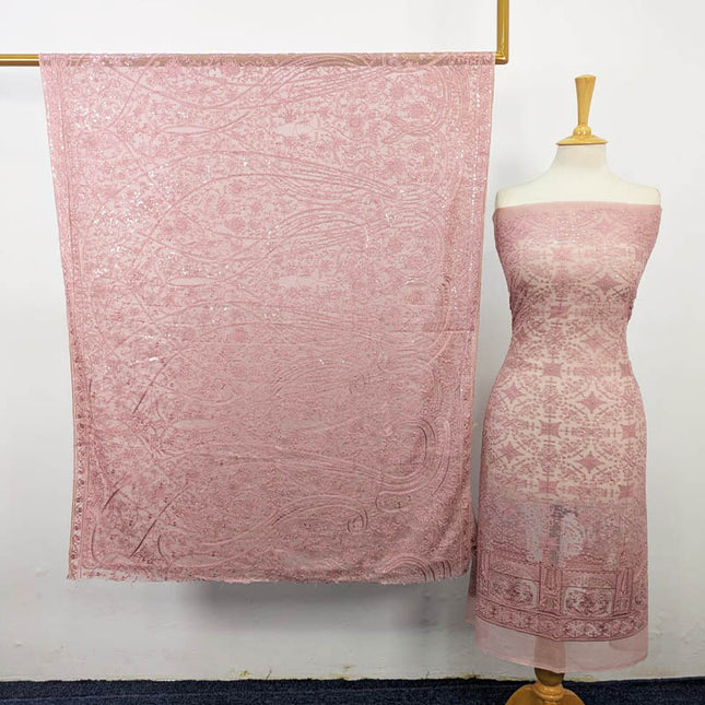 Fancy Embroidered Chiffon Shirt Dupatta 2PC Unstitched