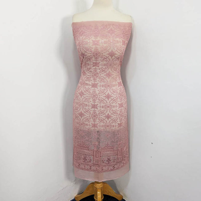 Fancy Embroidered Chiffon Shirt Dupatta 2PC Unstitched