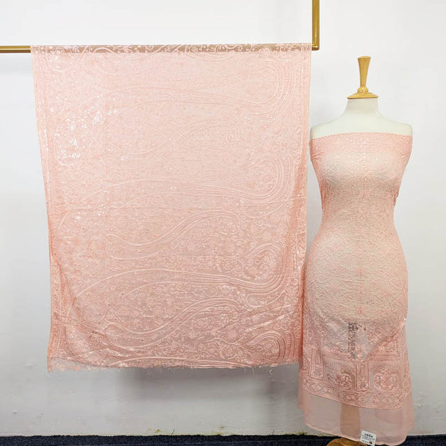 Fancy Embroidered Chiffon Shirt Dupatta 2PC Unstitched