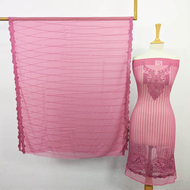 Fancy Chiffon with Embroidered Work 2PC Unstitched