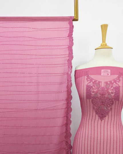 Fancy Chiffon with Embroidered Work 2PC Unstitched