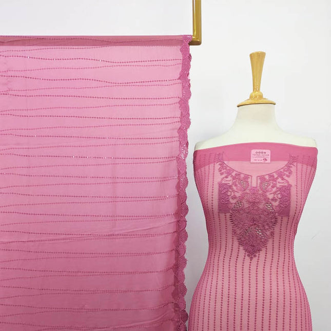 Fancy Chiffon with Embroidered Work 2PC Unstitched