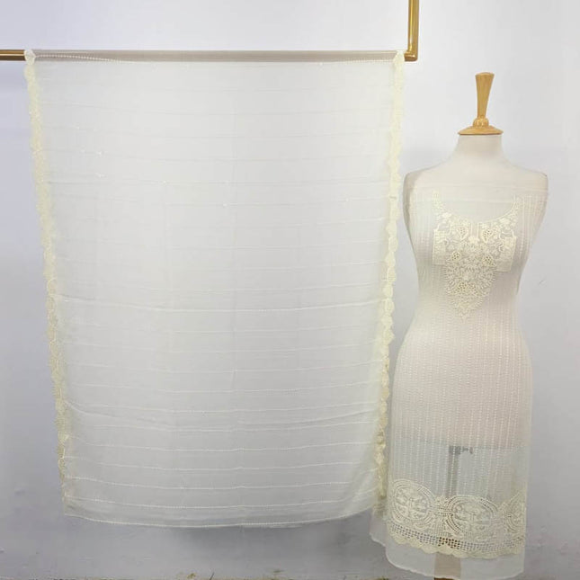 Fancy Chiffon with Embroidered Work 2PC Unstitched