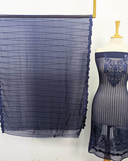 Fancy Chiffon with Embroidered Work 2PC Unstitched