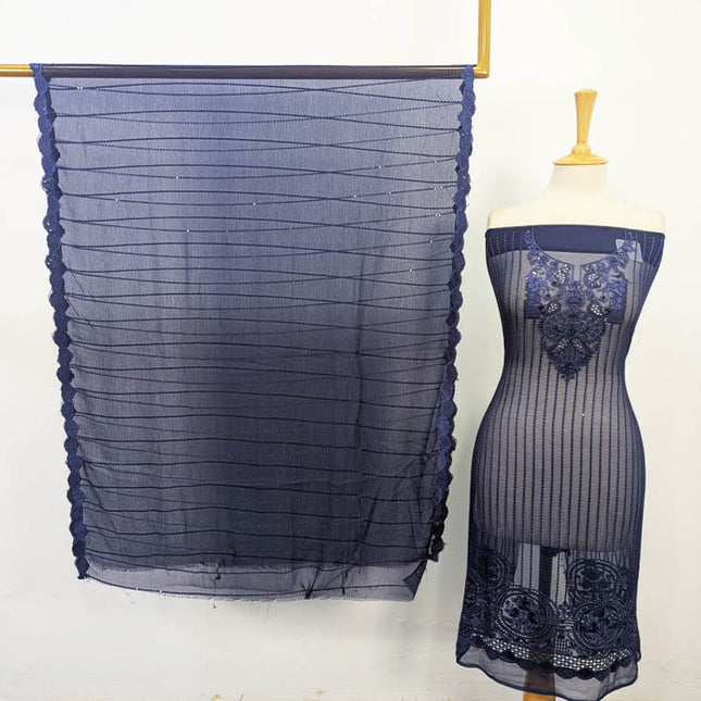 Fancy Chiffon with Embroidered Work 2PC Unstitched