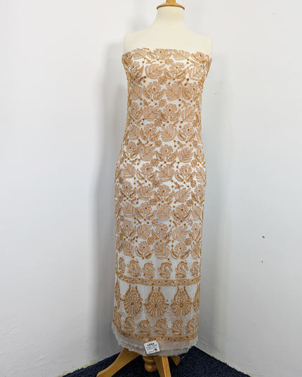 China Crinkle  Embroidered and  Shadow work