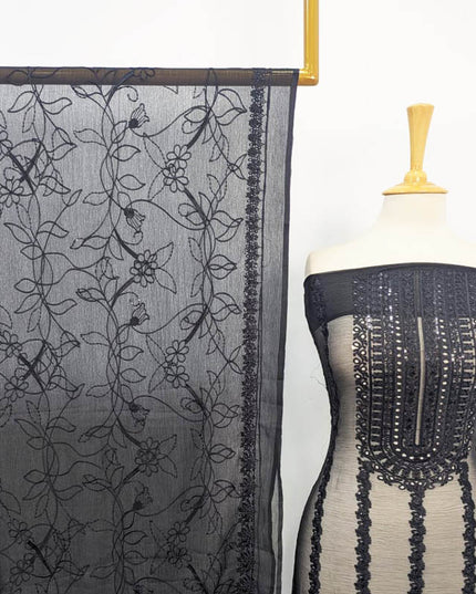 Fancy Embroidered Chiffon Shirt Dupatta 2PC Unstitched