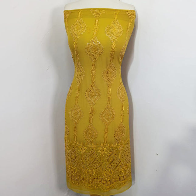 Fancy Embroidered Chiffon with Chikankari Work 2PC Unstitched