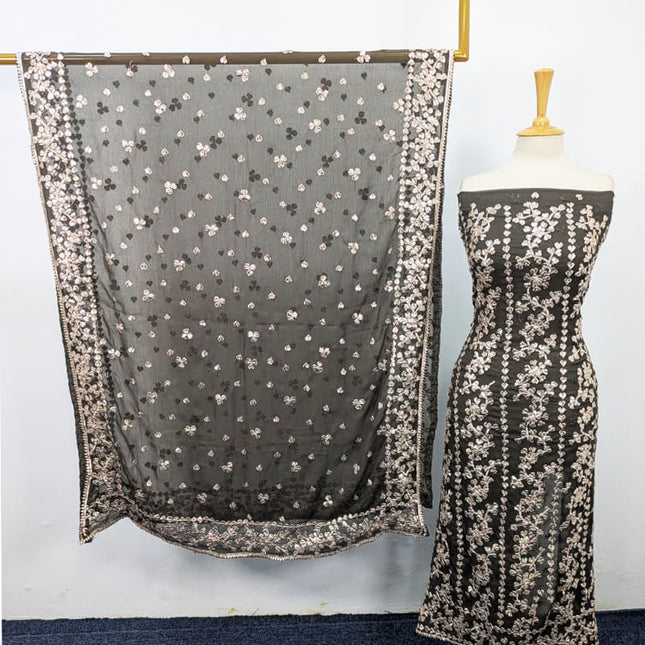 Handmade Full Jaal Gotta Work Chiffon 2PC Unstitched