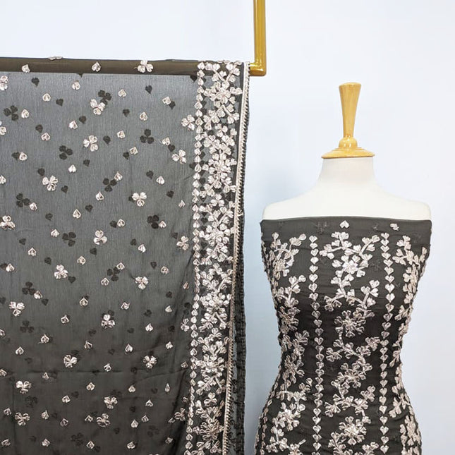 Handmade Full Jaal Gotta Work Chiffon 2PC Unstitched